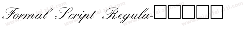 Formal Script Regula字体转换
